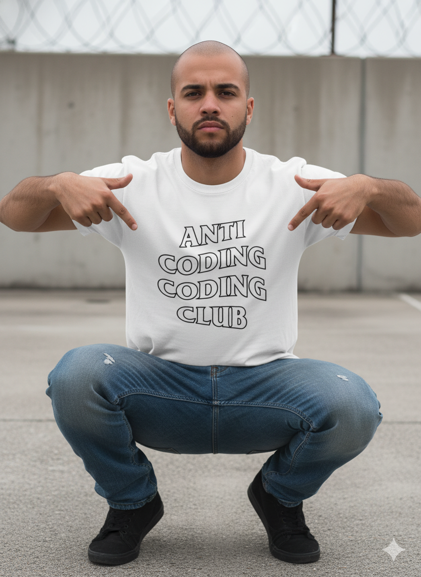 remera anti coding coding club