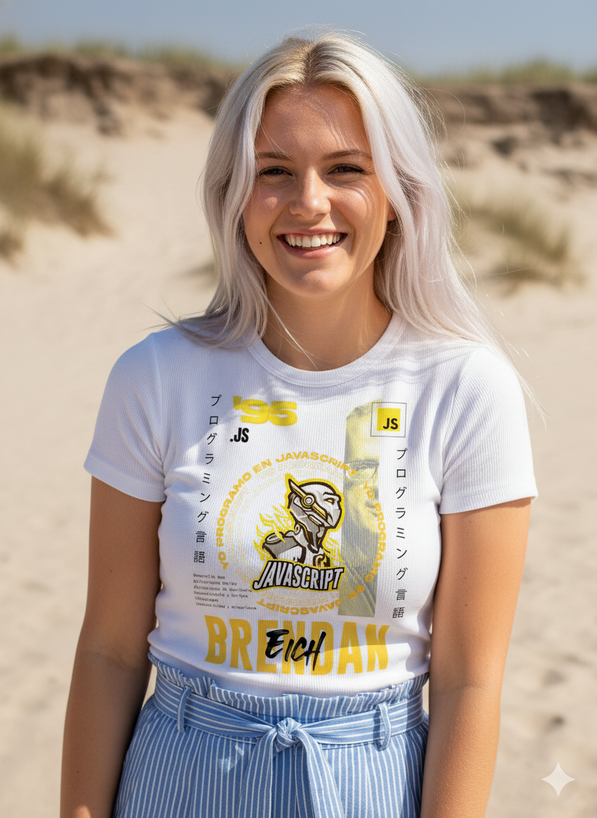 remera javascript - mascot logo